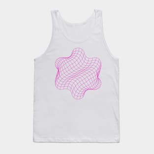 pink star grid Tank Top